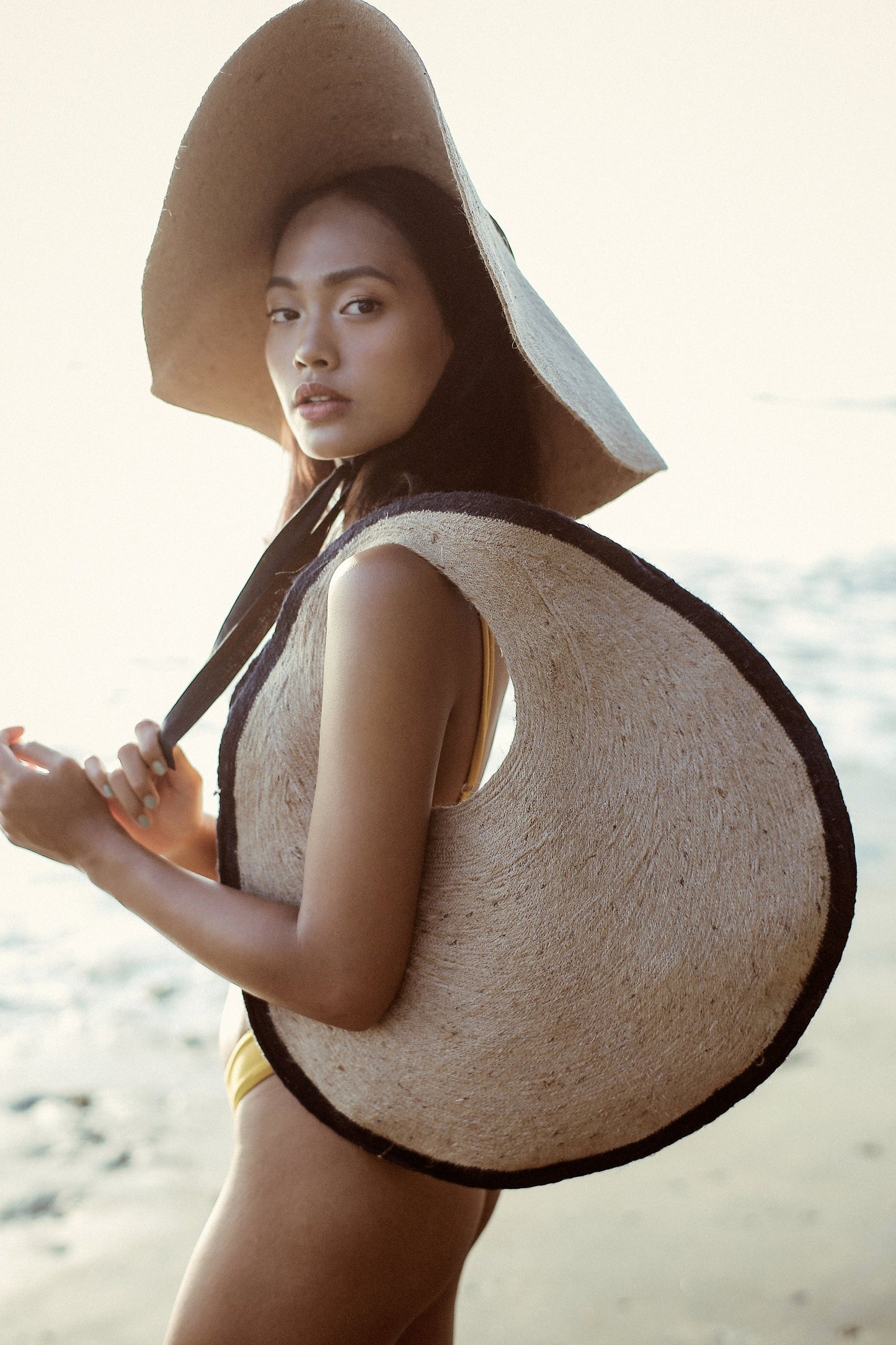 Solo Halo Jute Straw Bag