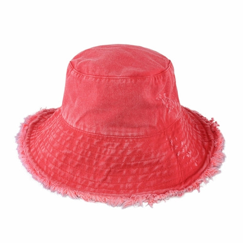 Fraya Wide Brim Bucket Hat