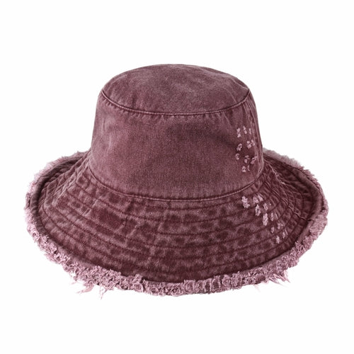 Fraya Wide Brim Bucket Hat