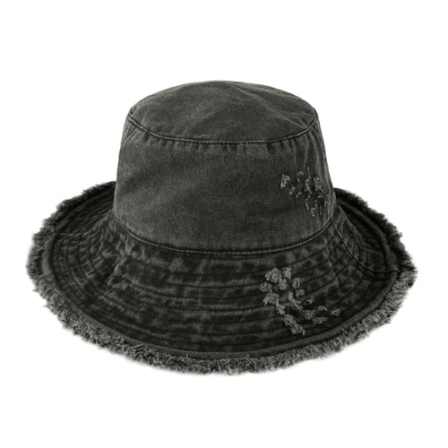 Fraya Wide Brim Bucket Hat