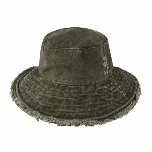 Fraya Wide Brim Bucket Hat