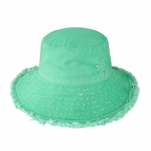 Fraya Wide Brim Bucket Hat