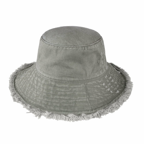 Fraya Wide Brim Bucket Hat