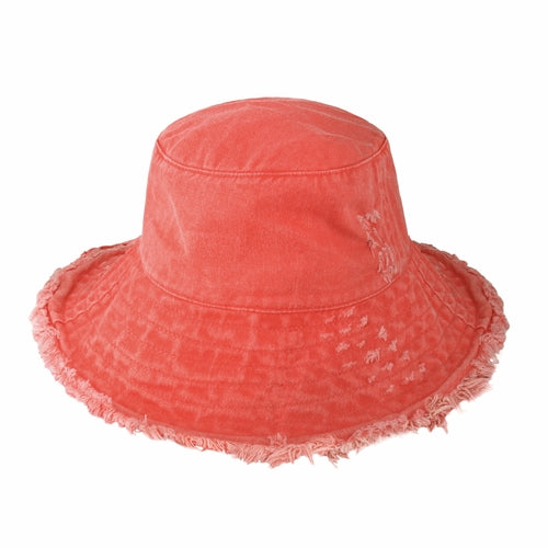 Fraya Wide Brim Bucket Hat