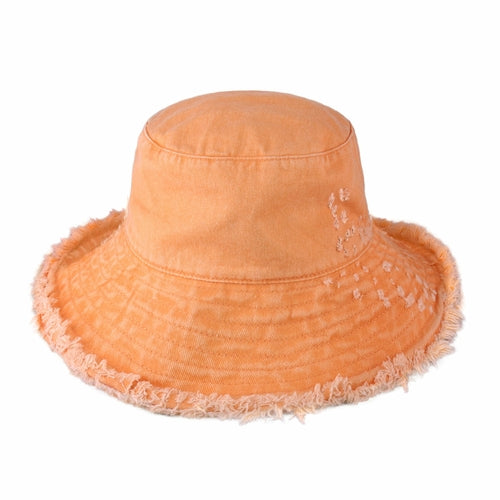 Fraya Wide Brim Bucket Hat