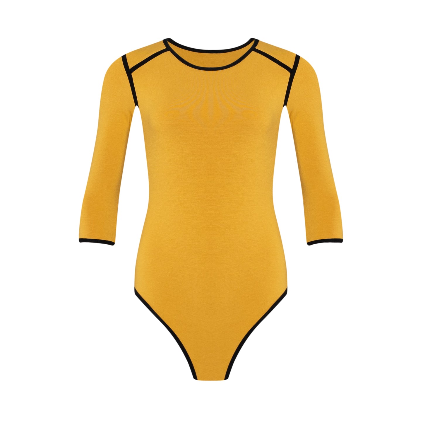 Girl of the 90's - Two tone Eco bodysuit in Canary Yellow