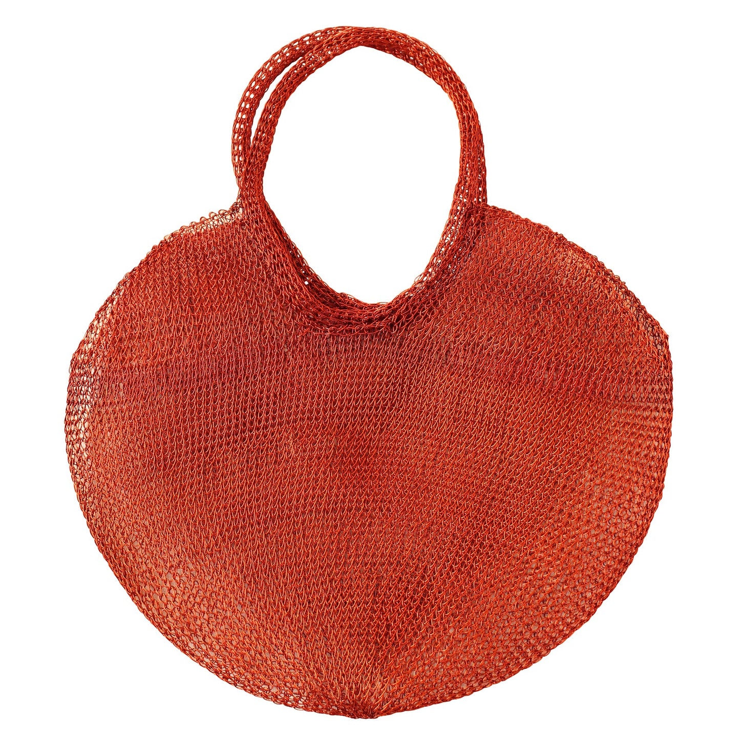 Sunny Mesh Wire Tote Bag in Copper