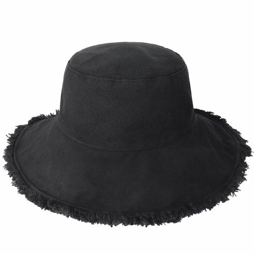 Fraya Wide Brim Bucket Hat