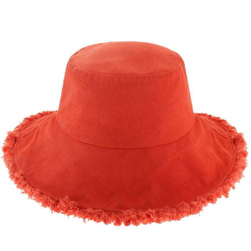 Fraya Wide Brim Bucket Hat