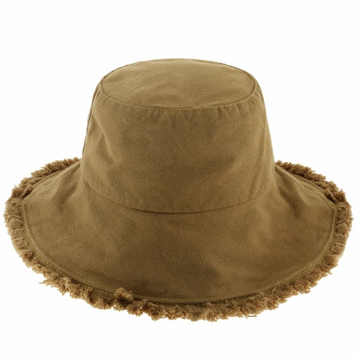 Fraya Wide Brim Bucket Hat