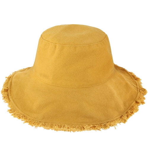 Fraya Wide Brim Bucket Hat