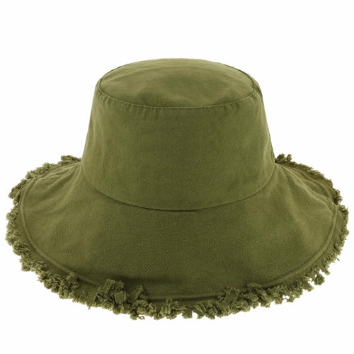 Fraya Wide Brim Bucket Hat